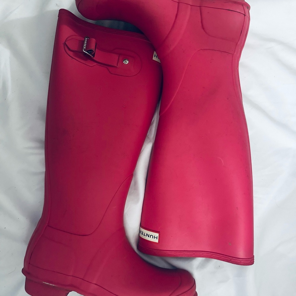 Hunter Classic Hot Pink Waterproof Boots